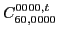 $C_{60,0000}^{0000,t}$