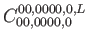 $\displaystyle C_{00,0000,0}^{00,0000,0,L}$