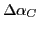 $ \Delta\alpha_C$