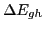 $\Delta E_{gh}$