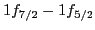 $1f_{7/2}-1f_{5/2}$