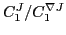 $C^{J}_1/ C^{\nabla J}_1$