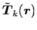 $ {\tilde{\mbox{\boldmath${T}$\unboldmath }}}_k (\mbox{\boldmath${r}$\unboldmath })$