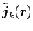 $ {\tilde{\mbox{\boldmath${j}$\unboldmath }}}_k (\mbox{\boldmath${r}$\unboldmath })$