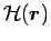 $\mathcal{H}(\mbox{\boldmath${r}$\unboldmath })$