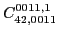 $C_{42,0011}^{0011,1}$