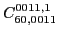 $C_{60,0011}^{0011,1}$