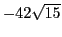 $-42\sqrt{15}$