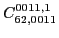 $C_{62,0011}^{0011,1}$