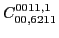 $C_{00,6211}^{0011,1}$