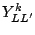 $Y^k_{LL^\prime}$