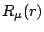 $R_\mu(r)$