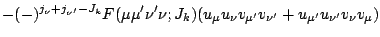 $\displaystyle -(-)^{ j_\nu+j_{\nu^\prime}-J_k }F(\mu\mu^\prime\nu^\prime\nu;J_k...
...} v_{\mu^\prime} v_{\nu^\prime}
+u_{\mu^\prime} u_{\nu^\prime} v_{\nu} v_{\mu})$