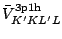 $\bar{V}^{\rm 3p1h}_{K'KL'L}$