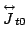 $\stackrel{\leftrightarrow}{J}_{t0}$