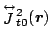 $\displaystyle \stackrel{\leftrightarrow}{J}{\!}^2_{t0}(\mbox{\boldmath$r$\unboldmath })$