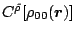 $C^{\tilde\rho}[\rho_{00}(\mbox{\boldmath$r$\unboldmath })]$