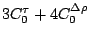 ${ }3C_0^{\tau} + 4C_0^{\Delta\rho}$