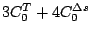 ${ }3C_0^{T} + 4C_0^{\Delta s}$