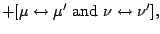 $\displaystyle +[\mu \leftrightarrow \mu^\prime {\rm\ and\ } \nu \leftrightarrow \nu^\prime ]
,$