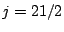 $j=21/2$
