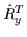 $\hat{R}^T_{y}$