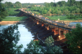 Wooden bridge in Wyszogr�d