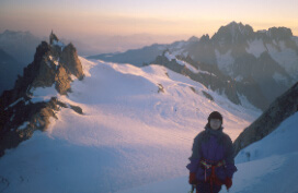 �wit na zboczach Mont Blanc du Tacul