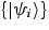 $ \{ \vert \psi_i 
\rangle \}$