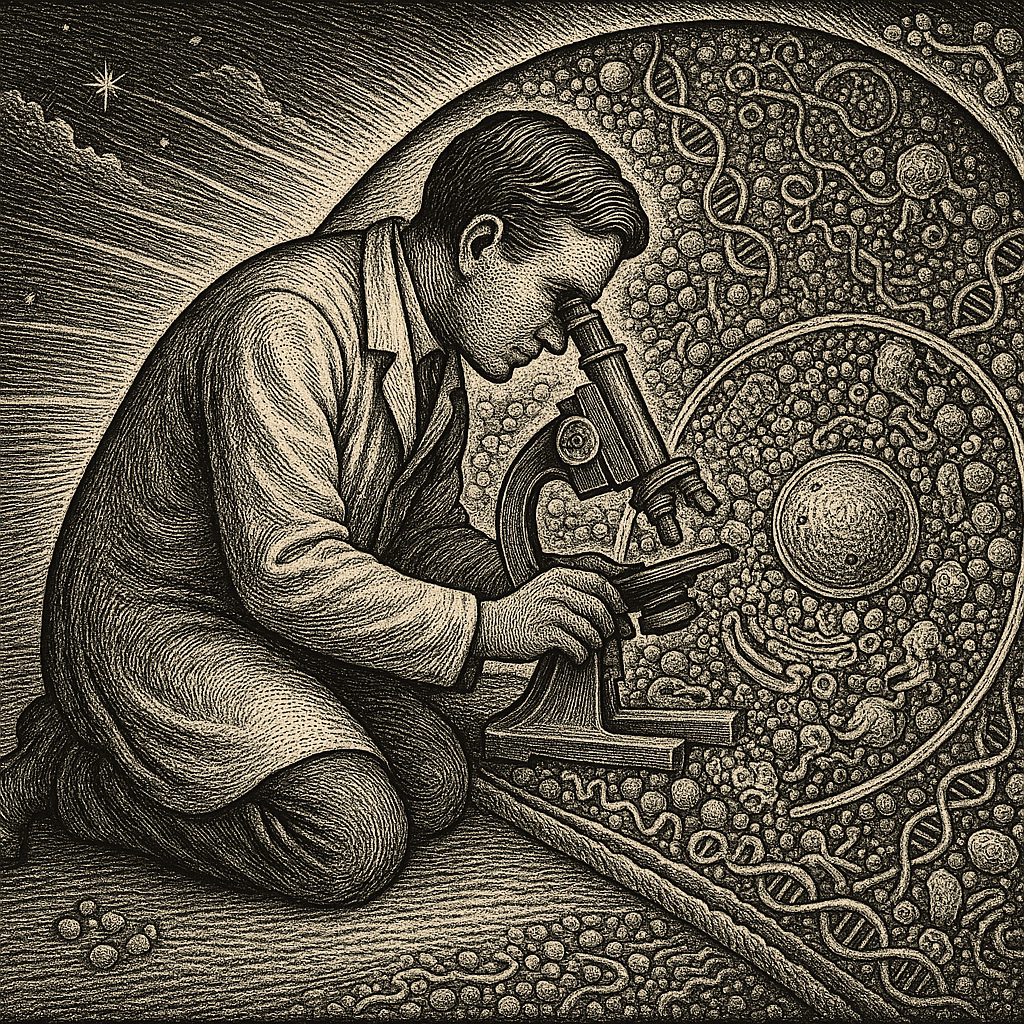 Chat GPT variation on Flammarion engraving